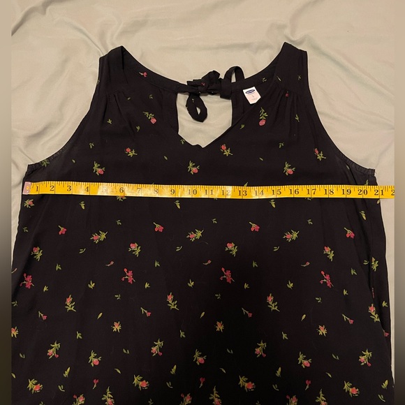 Old Navy Black Floral Tank Dress- Copy - Picture 7 of 11
